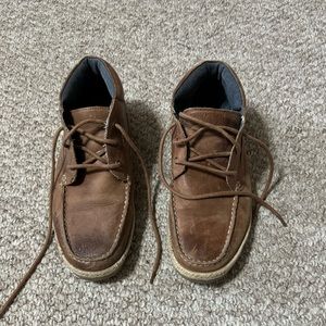 Men’s brown leather boots size 9